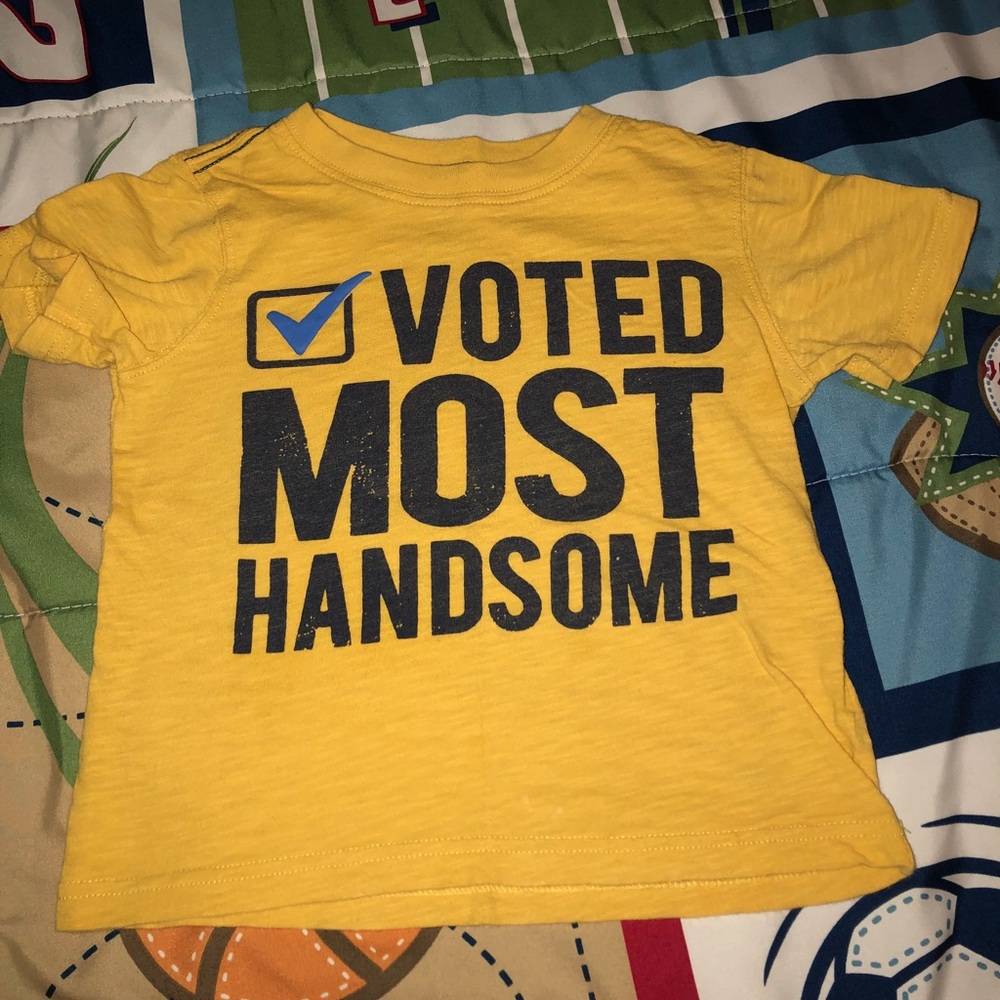 Toddler Boys 2T Voted Most Handsome S/S Tee